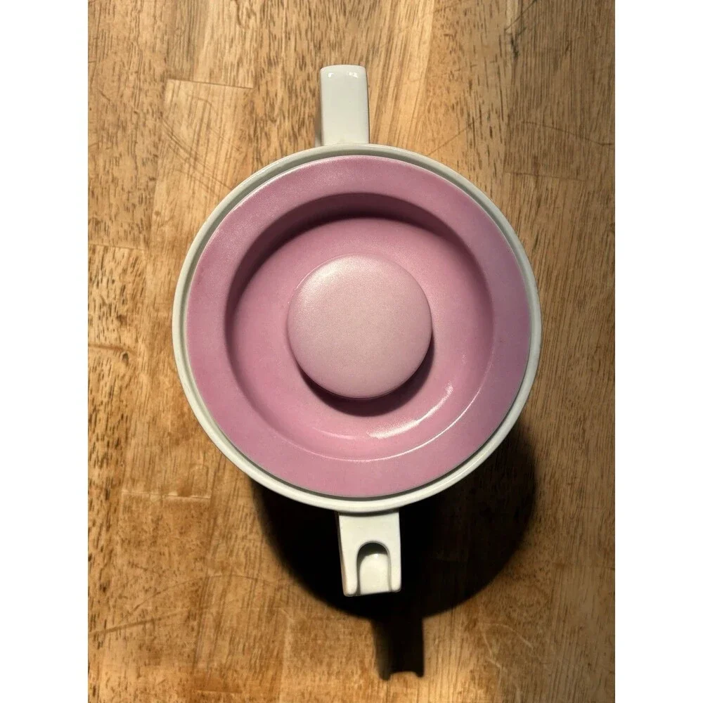 Vintage Block Chromatics Pink Porcelain Teapot w/Lid Arzberg Germany MCM